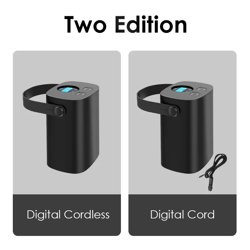 Портативный воздушный насос Licheers беспроводной цифровой автомобильный