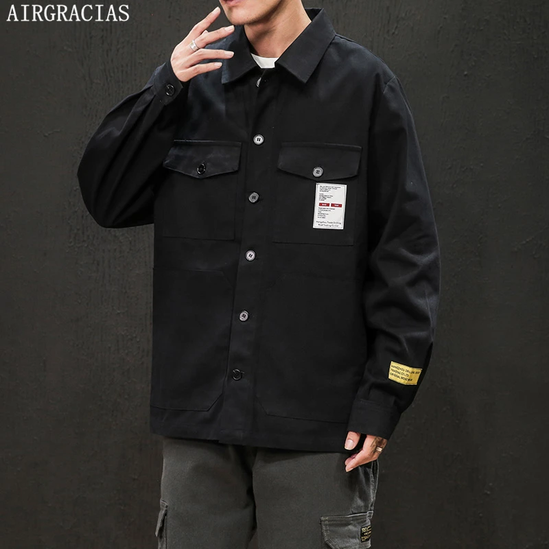 Мужская куртка бомбер AIRGRACIAS из 95% хлопка верхняя одежда для улицы зима 2019|Мужские