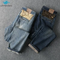 3310 west american style autumn fashion denim pant heavy weight vintage jeans men high quality washed retro loose casual trouser