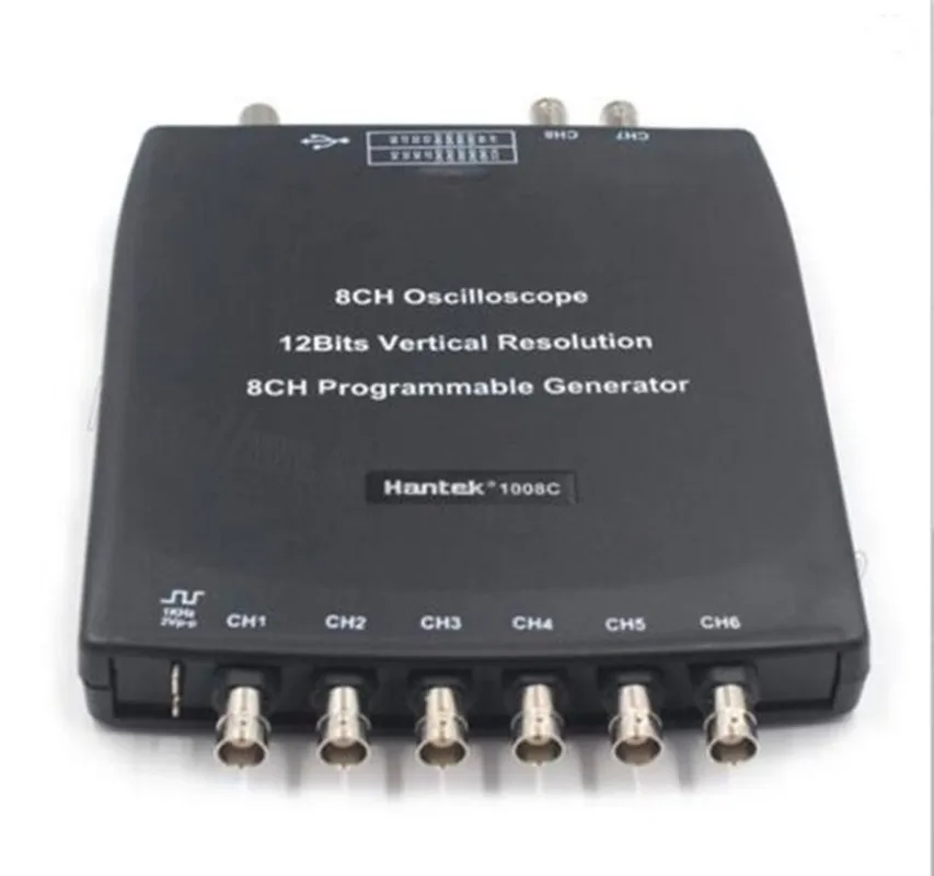 Hantek 1008C USB 8CH осциллограф Программируемый генератор тестирование транспортных