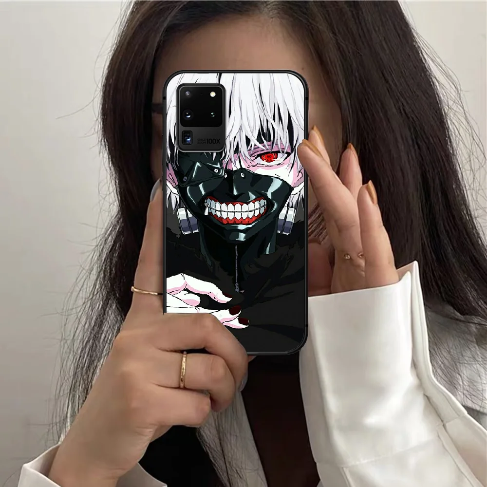 

Tokyo Ghoul Anime Phone Case For Samsung Galaxy S 7 21 Note 8 9 10 20 E FE Ultra Plus black Bumper Painting Prime Silicone Cell
