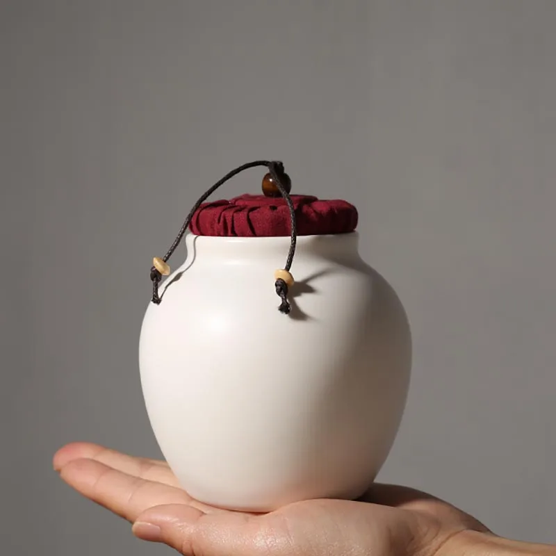 Керамическая банка в винтажном стиле с Пробковой Крышкой герметичный чайный