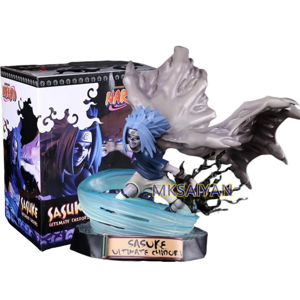 Uzumaki Наруто Сэйдж Аниме Фигурки ПВХ игрушки Shippuden Коллекционная Фигурка Учиха Саске Игрушечная модель Кукла Figma