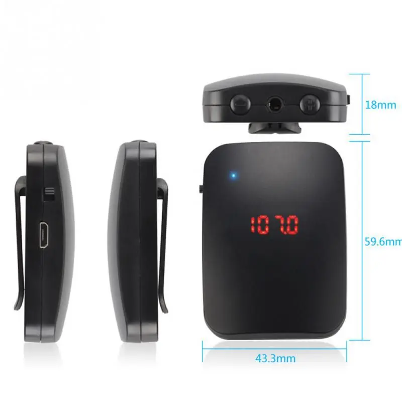 Портативная FM Беспроводная микрофонная гарнитура с регулируемой частотой