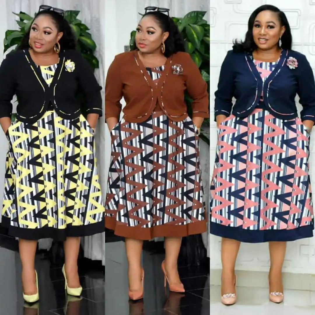 4 шт. женские африканские платья Осень-зима | Тематическая одежда и униформа