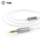 TRN A2 сбалансированный кабель, посеребренный кабель, Hi-Fi наушники MMCX2-контактный разъем, используется для TRN V10V20V60 V90 TRN VX CCA C12 CA16