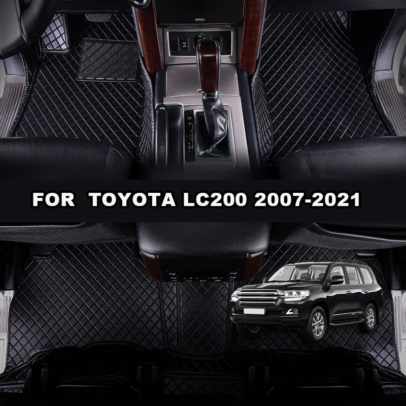 

AUTOROWN 3D Car Floor Mats for Toyota Land Cruiser100 200 2000-2021 5seat/ 7seat Car accessories Leather Floor Mat