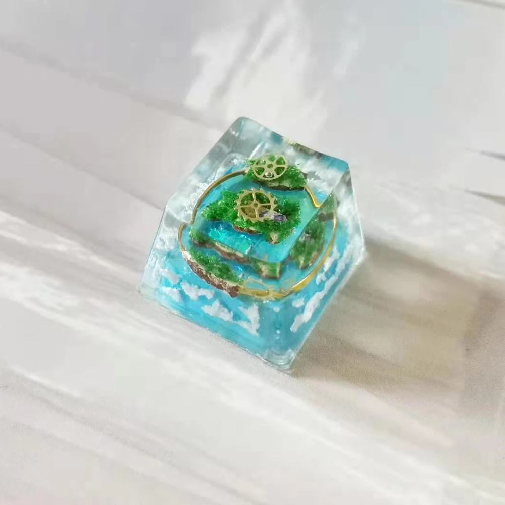 

Колпачок для ключей с изображением замка в небе из смолы для Cherry Mx Gateron Kailh Box TTC механическая клавиатура ручной работы