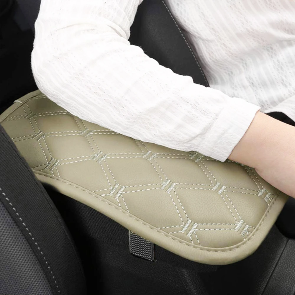 Кожаный Автомобильный Коврик для подлокотника водонепроницаемый универсальный