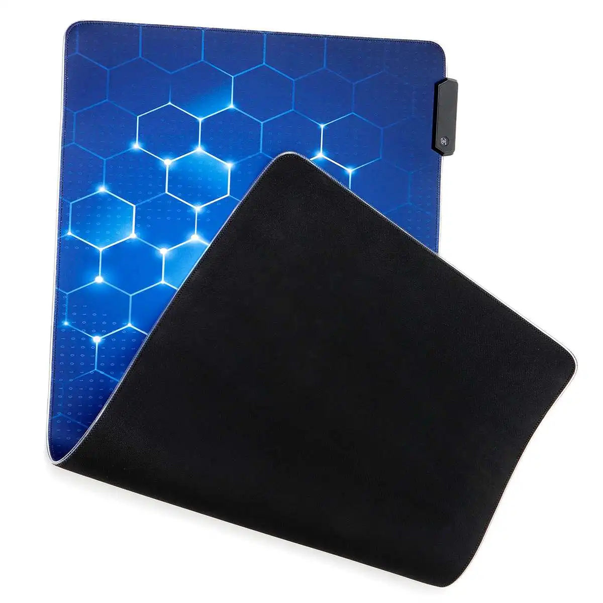 

LEORY RGB Mouse Pad Waterproof Non-slip Keyboard Mat 7 Monochromes 14 Kind Light Effect Cool Desk Mat 3 Size