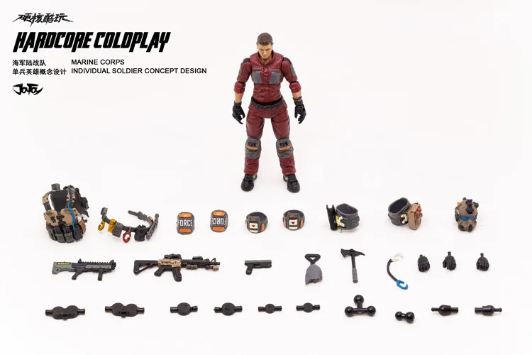 JOYTOY 1/18 фигурки 3 шт Морской корпус военный солдат фигурка модель игрушки коллекция игрушек