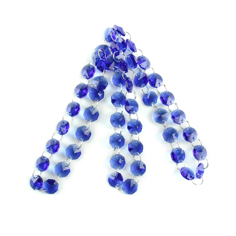 1/5/10 метров темно синего цвета с украшением в виде кристаллов Стекло пряди для
