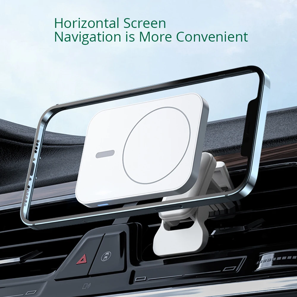 Bonola 15W Magnetic Car Wireless Charger Holder for iPhone 13 12 Pro Max Adsorption Chargers Magnet Charging Stand | Мобильные