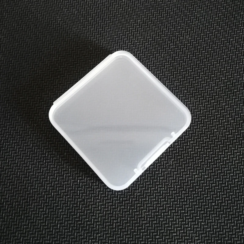 5 шт. без логотипа мини прозрачная подарочная коробка PP упаковка размер 40x40x6 мм 1