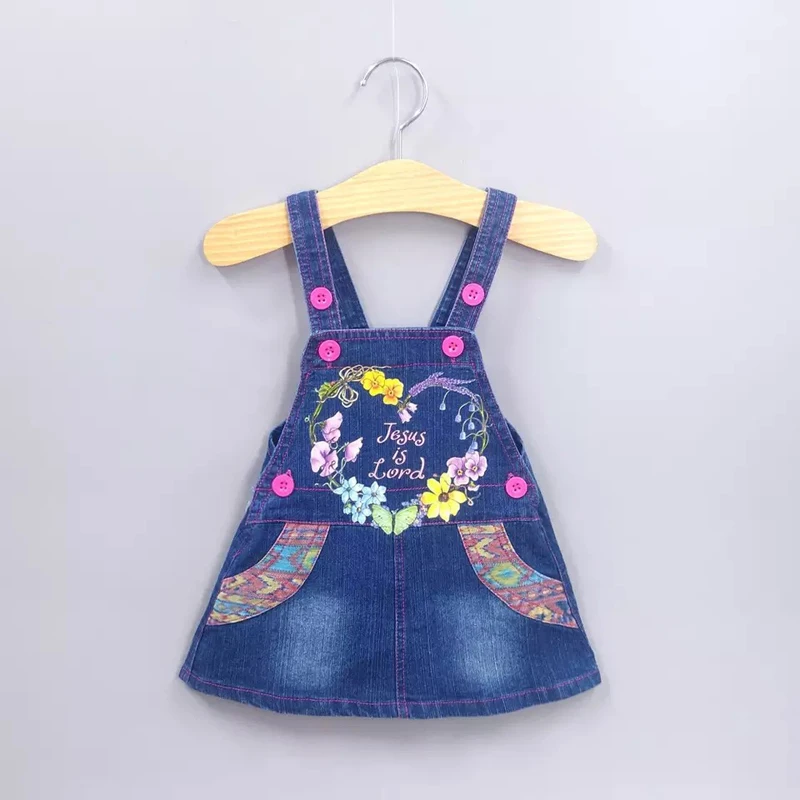 DIIMUU джинсовый сарафан для девочек летняя одежда малышей Детские подтяжки с