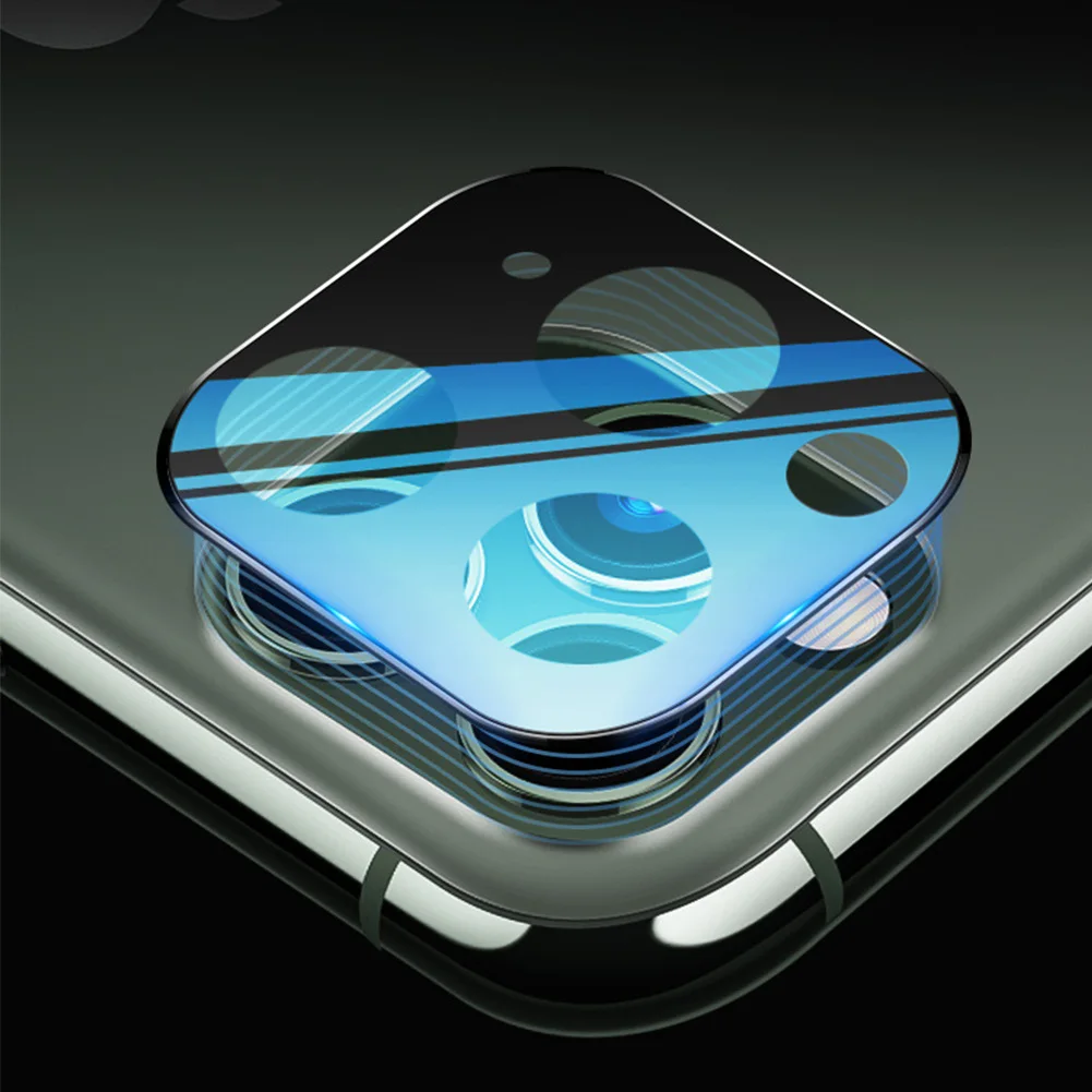 Защитная пленка для объектива камеры iPhone 11 Pro Max металлическая задняя камера