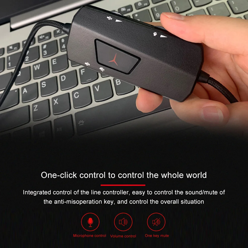 Проводная игровая гарнитура Lenovo Star Y360 геймерские Накладные наушники для ПК с
