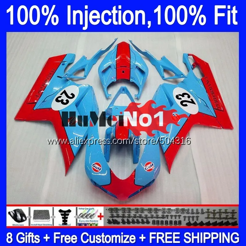 

Инъекция для DUCATI 848 1098 1198 S R 07 08 09 2010 2011 2012 119MC.27 848S 1198 S 2007 2008 2009 10 11 12 обтекатель голубой красный Лидер продаж