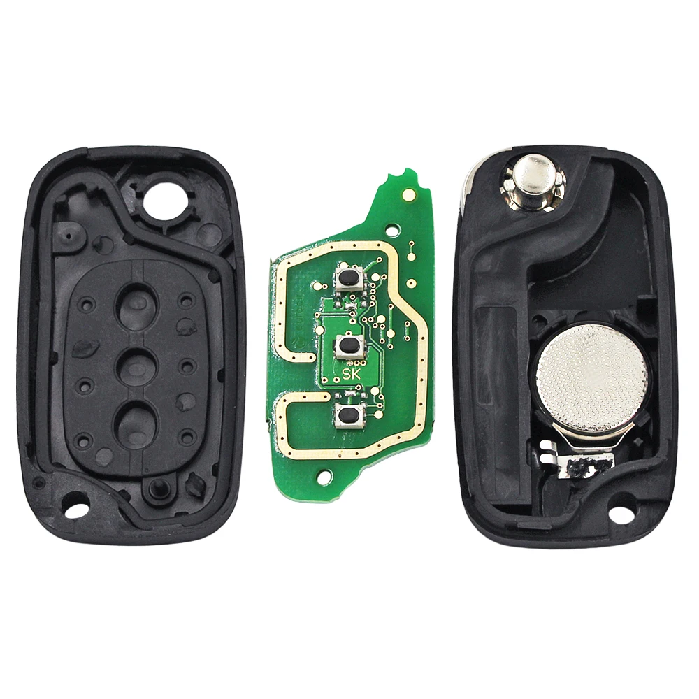 3 кнопки дистанционного ключа Fob 434 МГц PCF7961M 4A чип для Renault Symbol Megane Captur Kadjar 2013 2017 VA2