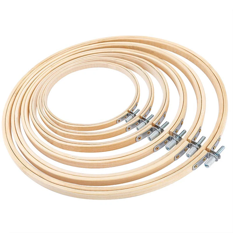 Бамбуковая оправа для вышивки 12 размеров 8 40 см кольцо обруч рукоделия устройство