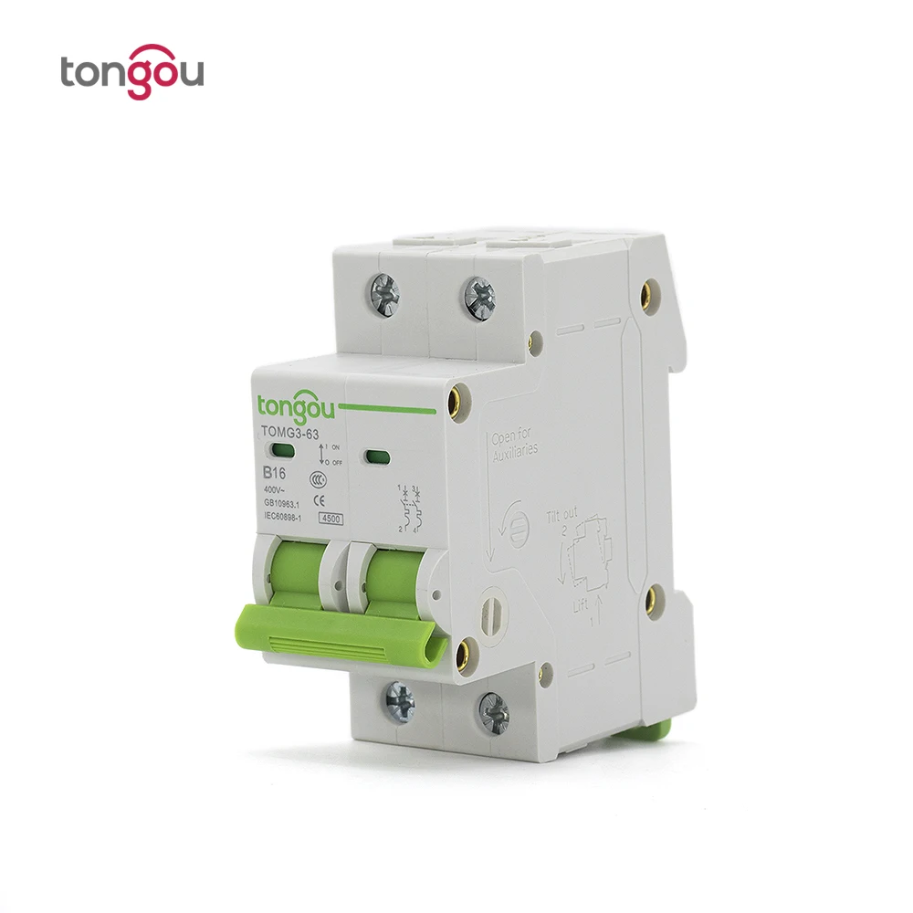 2-полюсный автоматический выключатель типа B MCB AC миниатюрный 1 А 6 10 16 25 32 40 63 36 мм 110