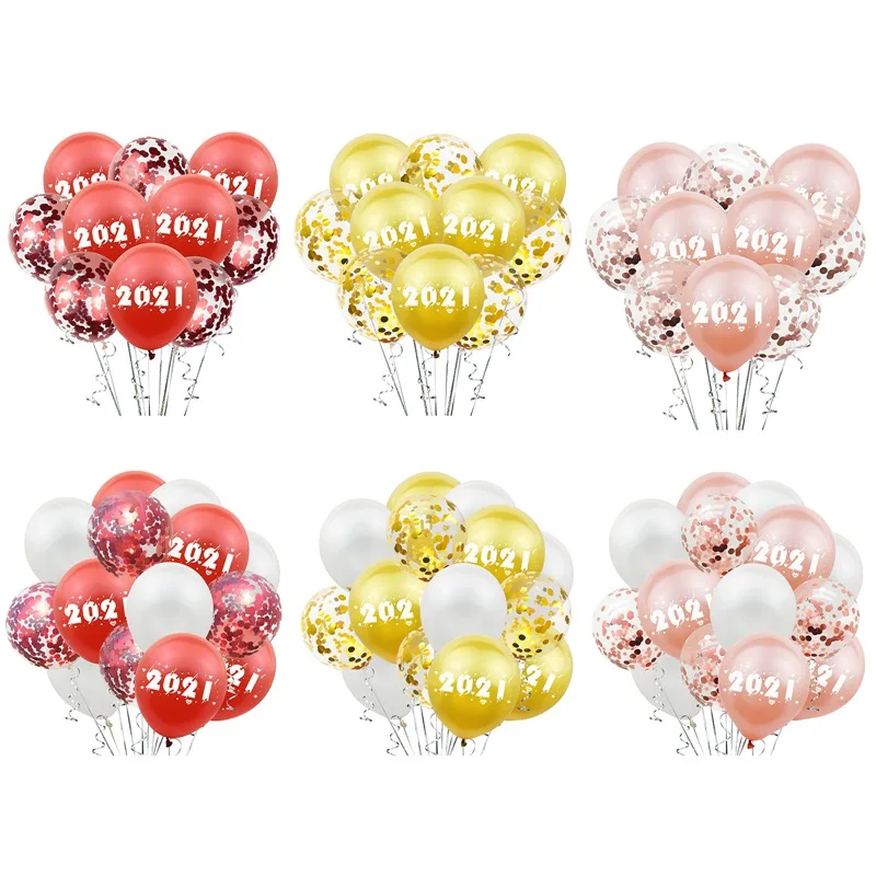 

10 шт./лот смешивать цвета розового золота конфетти воздушные шары на день рождения вечерние украшения для детей и взрослых металлический ша...