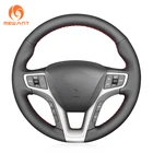 MEWANT черный чехол рулевого колеса автомобиля из натуральной кожи для Hyundai I40 2011 2012 2013 2014 2015 2016 2017 2018 2019 2020