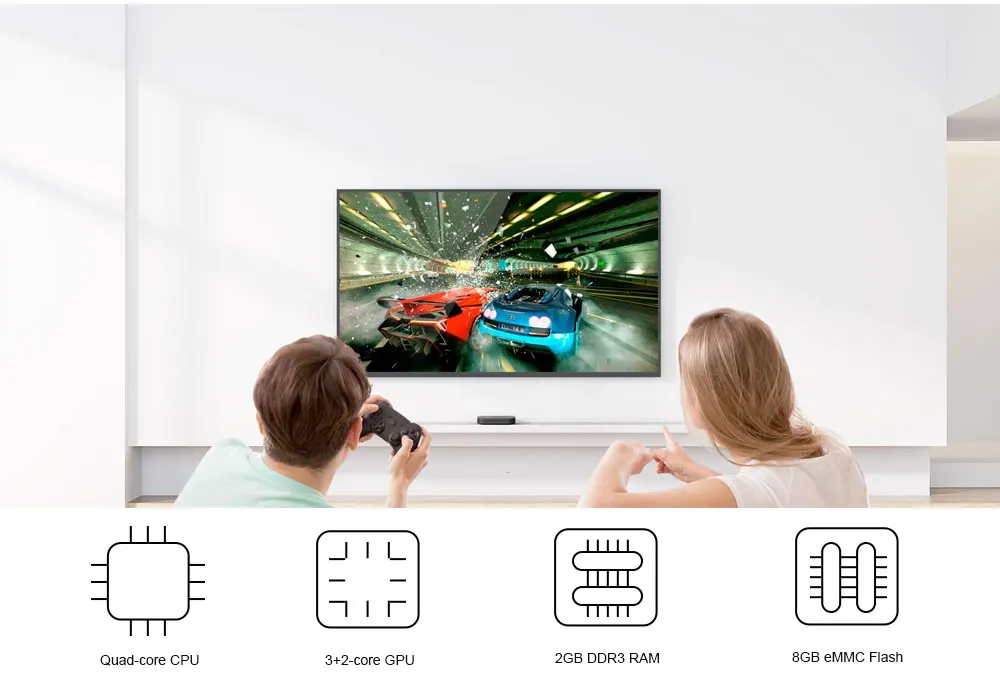 Глобальная версия Xiaomi Mi tv Box S Android tv Box 8,1 4K HDR четырехъядерный 2 ГБ DDR3 Smart control Bluetooth 4,2 Smart tv Box