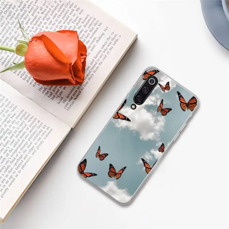 

Nice sky with butterflies Phone Case For xiaomi Redmi 5 5A plus 7A 8 note 2 3 4 5 5A 6 7 GO K20 A2