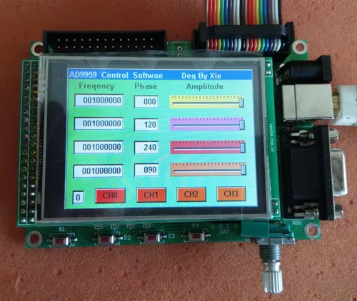 

AD9959 многоканальный модуль DDS STM32TFT цветной экран сенсорный экран Вращающийся кодировщик частота управления