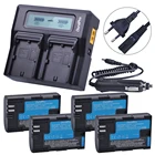 DuraPro 4x LP-E6 LP-E6N LP E6 батарея с Sanyo cell + LCD быстрое зарядное устройство для Canon 5DS 5D Mark II Mark III 6D 7D 60D 60Da 70D 80D
