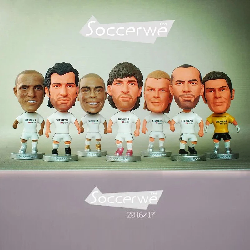 7 шт. куклы + витрина чашка Мадрид 2005 2 5-дюймовая полимерная фигурка | Игрушки и