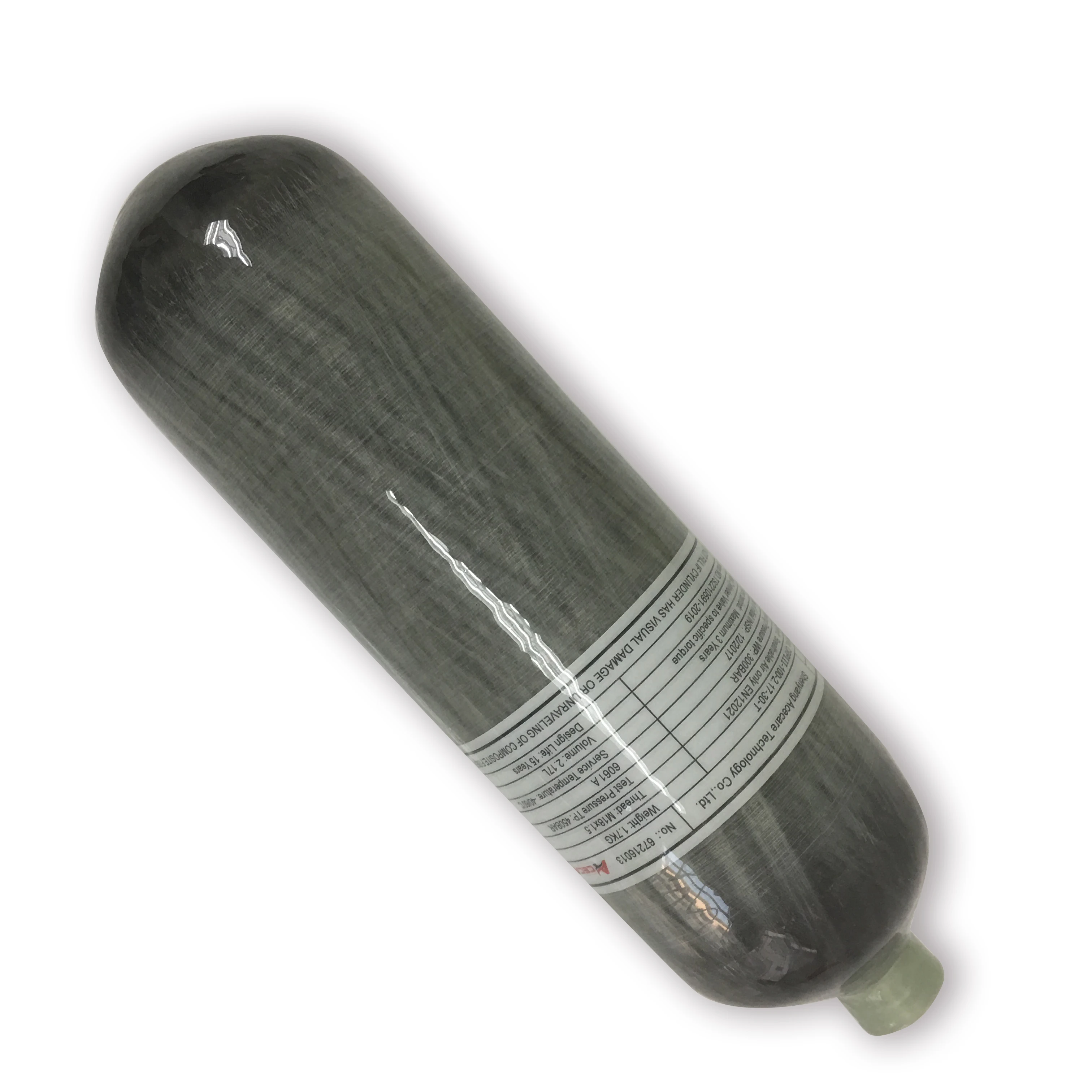 AC1217 Acecare 2.17L углеродное волокно цилиндр 4500Psi CE 300 бар PCP Пейнтбол HPA сжатого воздуха
