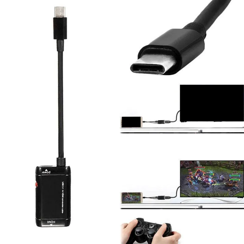 Универсальный конвертер Папа-мама 1080P кабель для MHL Android телефона планшета HDMI USB 3 1