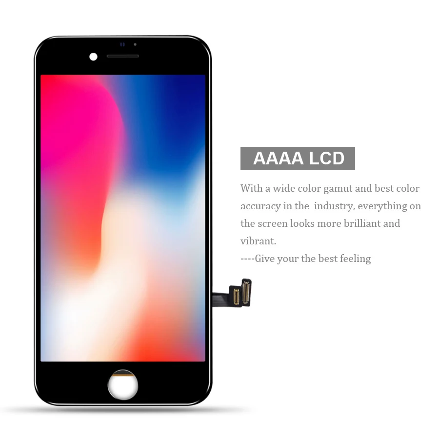 PINZHENG 100% AAAA качественный ЖК экран для iPhone 8 Plus дисплей дигитайзер сенсорный модуль