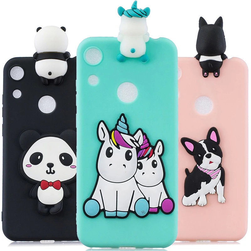 Чехол для Huawei Honor 8A чехлы JAT-LX1 Honor8A чехол с 3D куклой игрушка конфеты мягкие