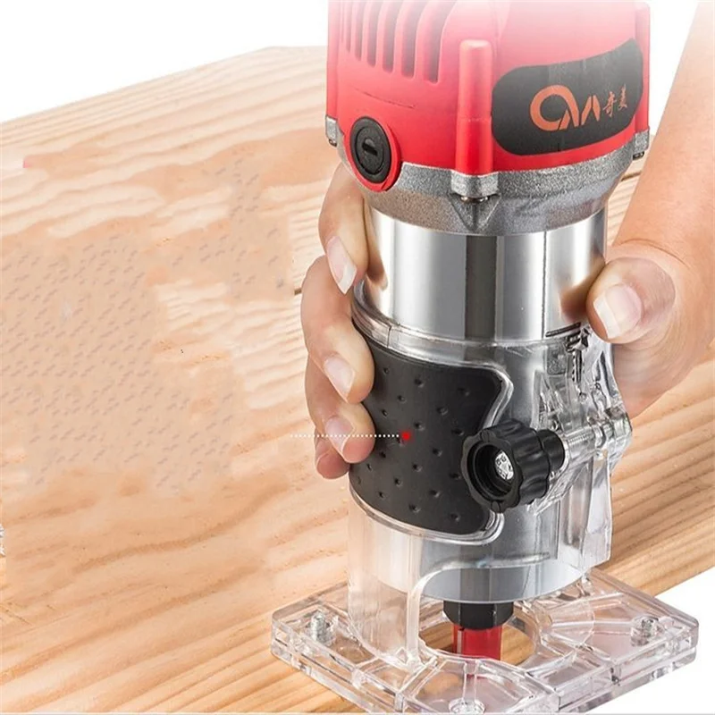

500w 20000rpm Wood Router Tool Combo Kit Electric Woodworking Machines Power Carpentry Trimmer Tools With Milling Cutter THE1204
