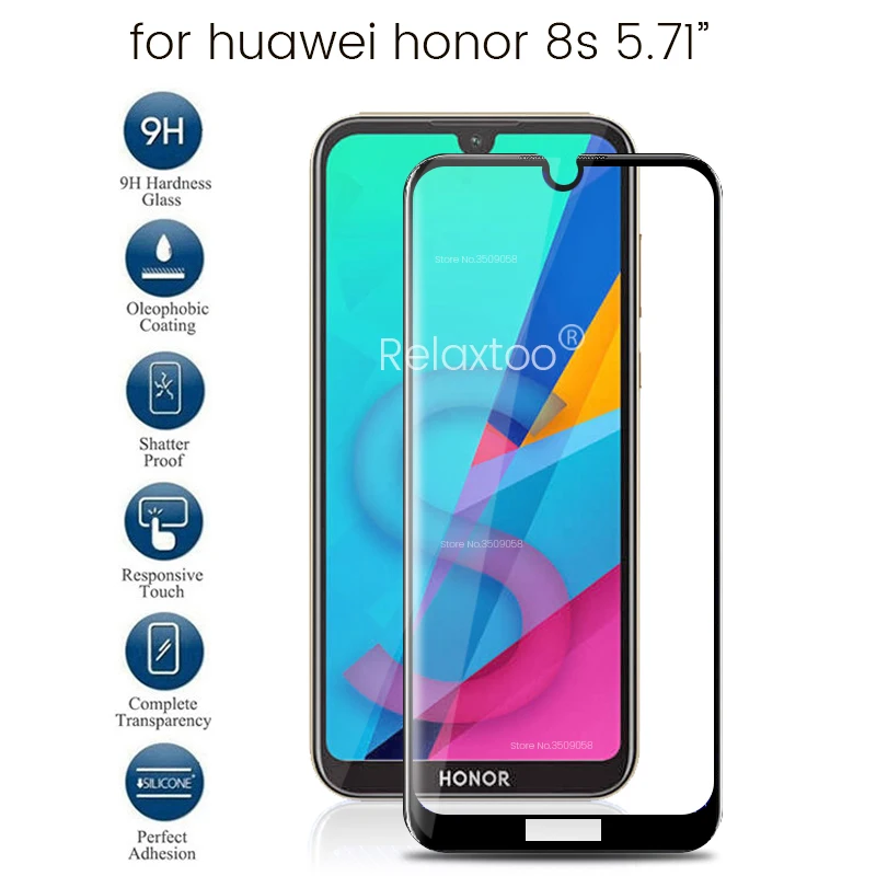 Закаленное стекло на Huawei honor 8 s защитное стекло безопасности honoer экран Защита honer honr 8 s s8 kse-lx9 пленка honor 8 s 5,71''