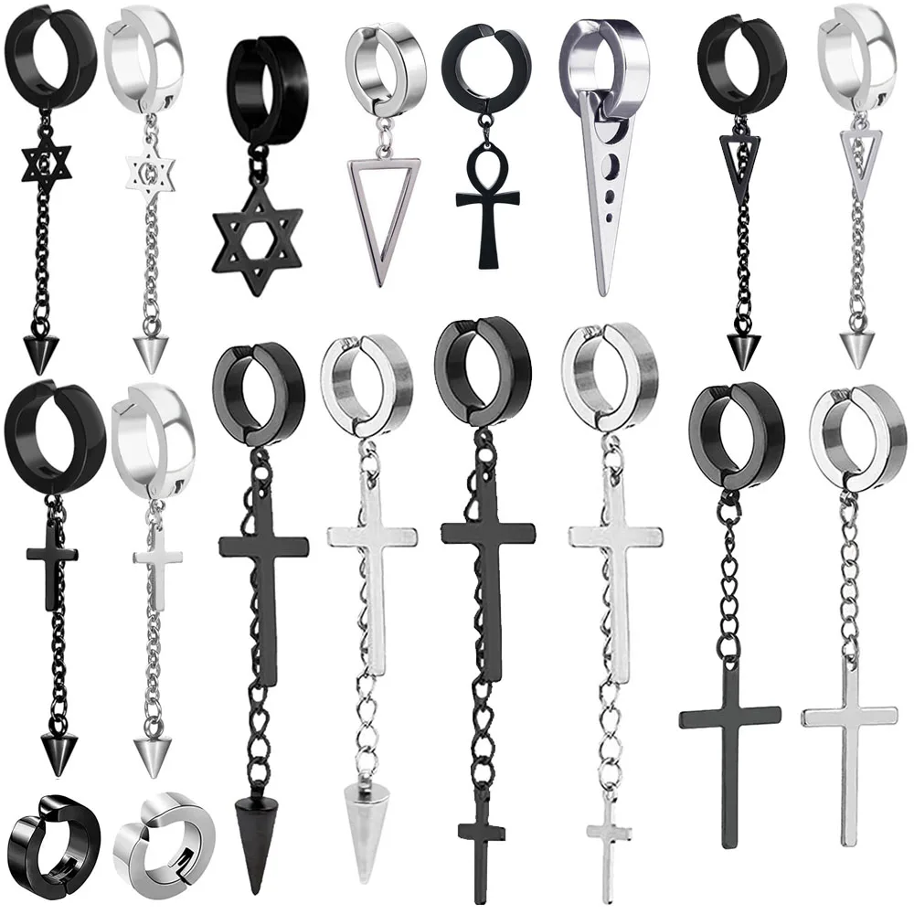 

Серьги-Клипсы из гипоаллергенной титановой стали для мужчин и женщин