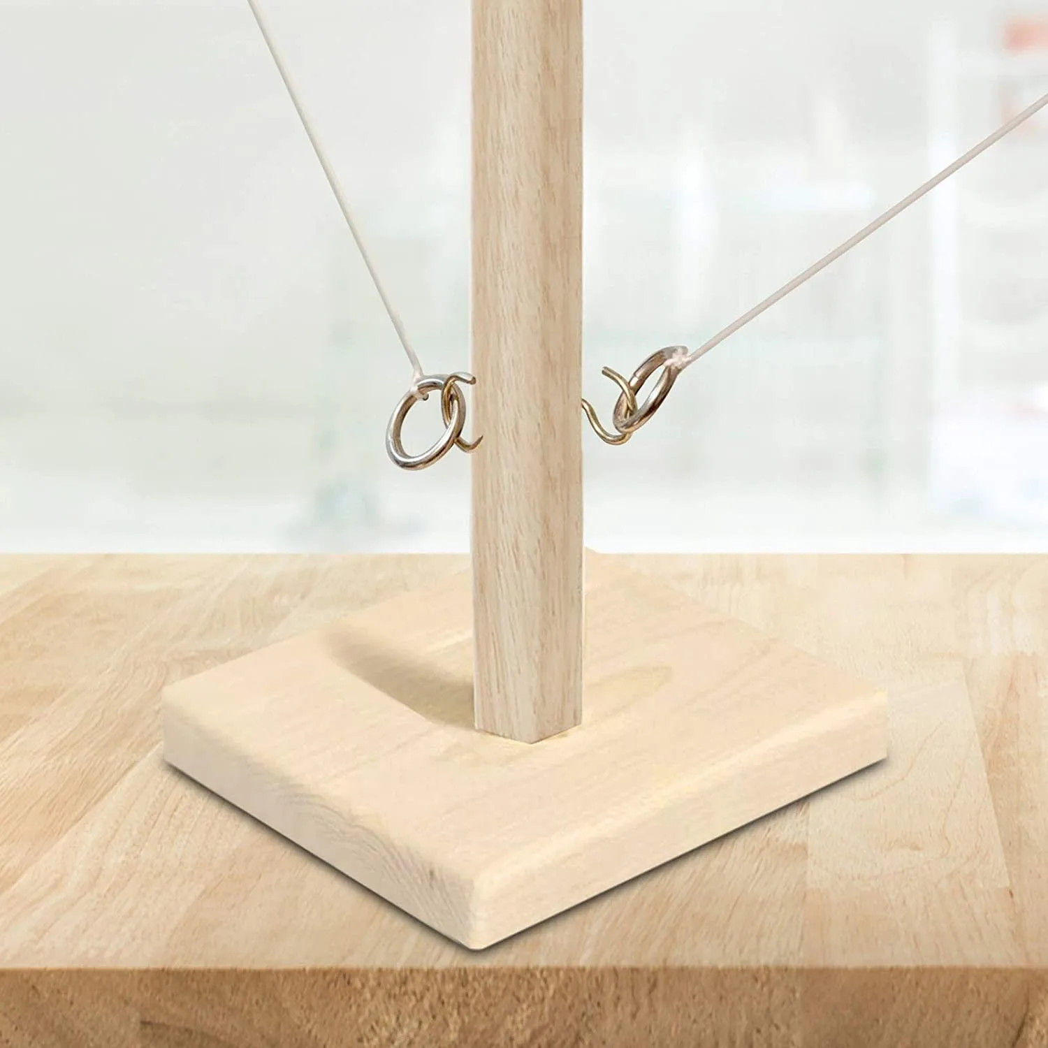 

Drinking Game Party Toys Leisure Style Bar Drink Shop Handmade Wooden Ring Toss Hooks Fast-paced Interactive Game For Bars Home