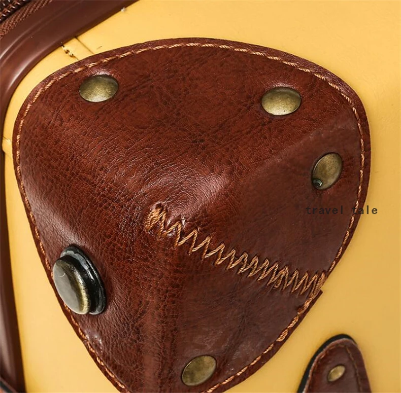 CARRYLOVE 2" 24" 2" inc. Женская Ретро кожаная сумка для багажа spinner trunks box trolly винтажный чемодан на колесах