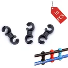 10 шт. велосипедные кабельные зажимы, поворотный S-образный крючок-органайзер для горного велосипеда, крепежные зажимы