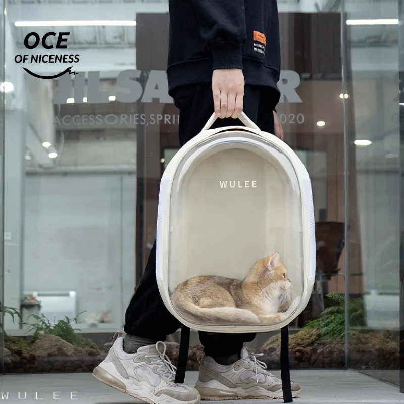 

Wulee Flyer Cat Pack Dog Pack Foldable Portable Pet Backpack Transportation Space Silo Breathable Going Out Backpack Cat Carrier