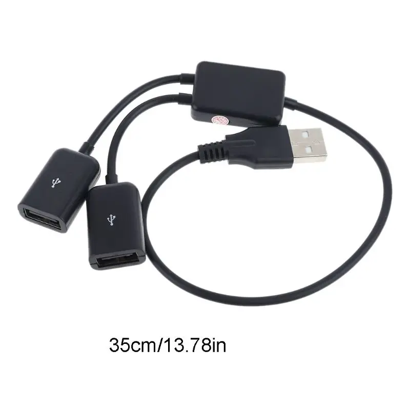 Cable USB OTG Hub de alta velocidad, adaptador de enchufe macho a...