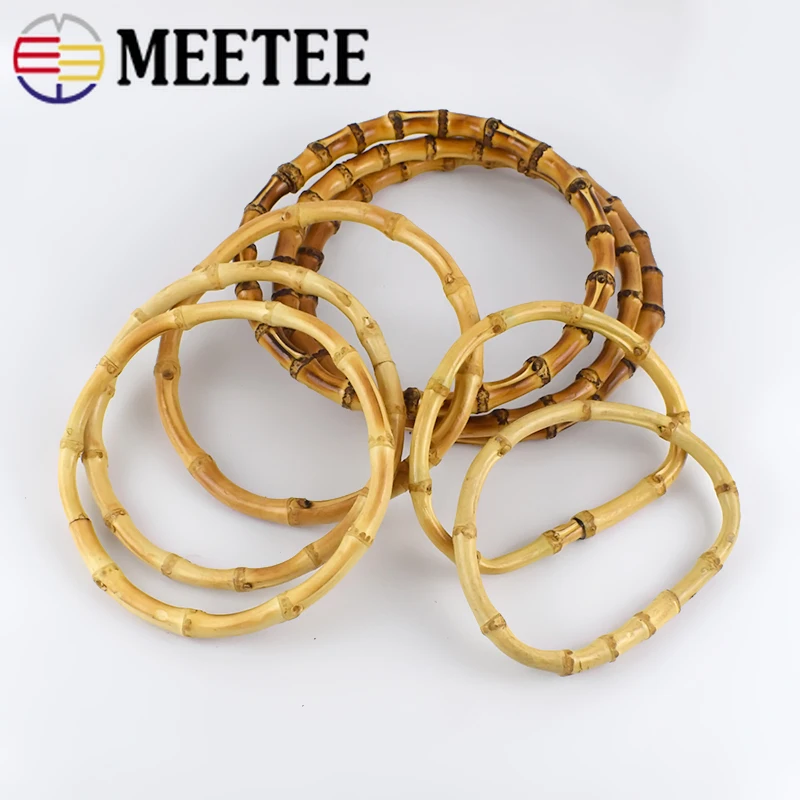 Meetee 13/15 см бамбуковые ручки уплотнительное кольцо ручная сумка круглая ручка