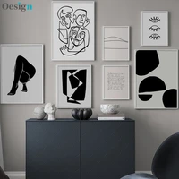 abstract body art prints minimalist line nordic posters and prints wall art canvas painting wall pictures for living room decor