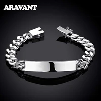 925 sterling silver bracelet chains for men fashion jewelry gifts