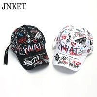 jnket graffiti printing unisex baseball cap long strap hip hop cap outdoor sports sunhat fashion snapbacks hats casquette