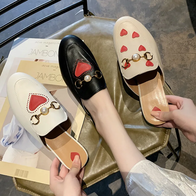 Новинка 2019 года Летняя обувь женская тапочки в форме сердца сандалии на плоской