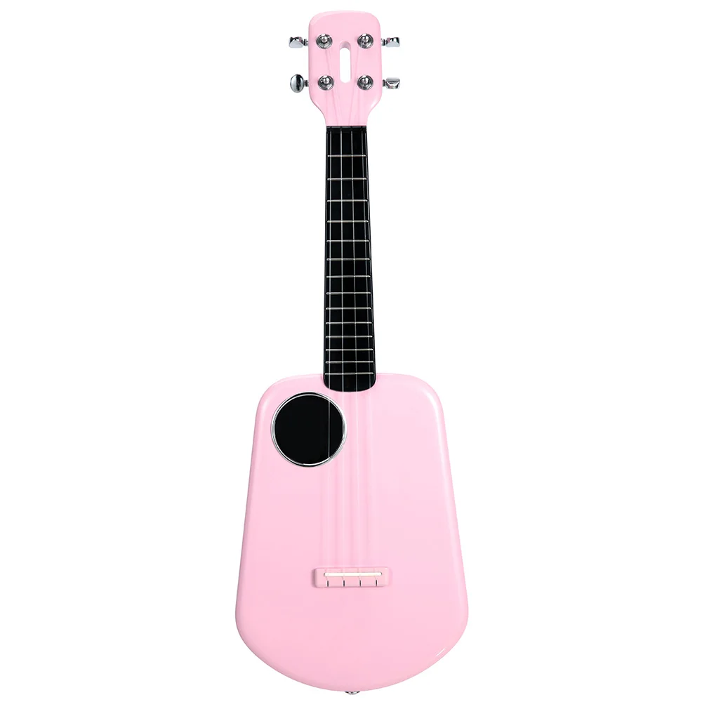 pink Populele 2 укулеле светодиодный Bluetooth USB Смарт укулеле ABS гриф углеродная нить укулеле - Цвет: pink